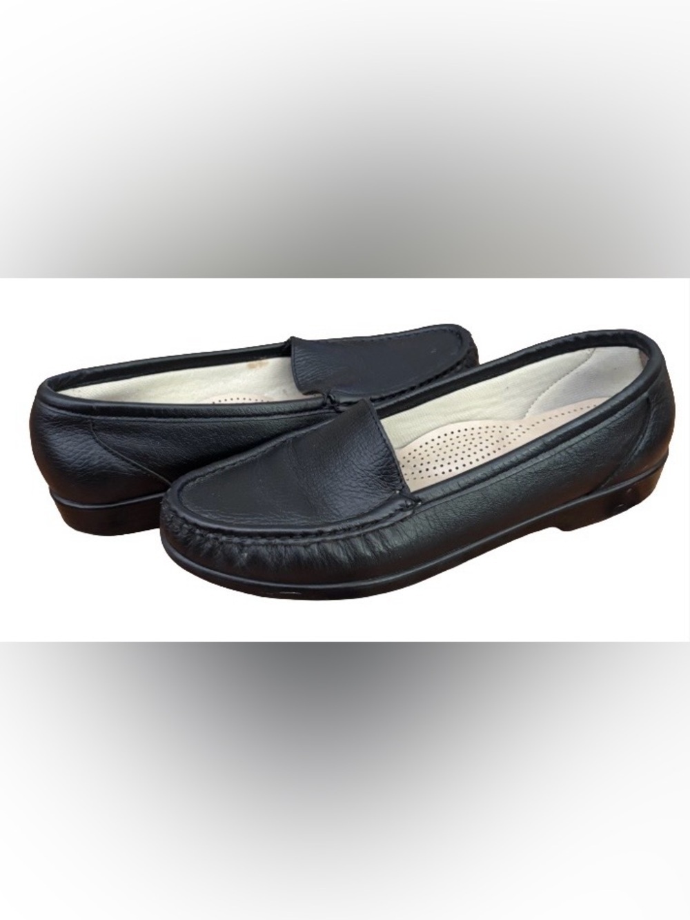 SAS Simplify blk mocc loafers WM 9 comfort traditional